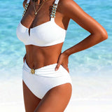 Raluca – Bikini Elegant cu Detalii Metalice