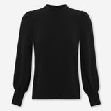 JULIE LONG SLEEVE TOP BLACK