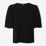 JULIE PUFF SLEEVE TOP BLACK