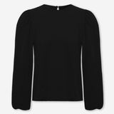 JULIE PUFF LONG SLEEVE TOP BLACK