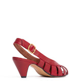 Sophie 50 Stiletto Glossy Sheep Red