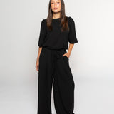 JULIE PUFF SLEEVE TOP BLACK