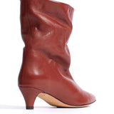 Sweeney 40 Stiletto Silk Calfskin in Terracotta