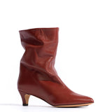 Sweeney 40 Stiletto Silk Calfskin in Terracotta
