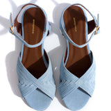 Niabi 10 Veršiuko Suede Porcelain in Blue
