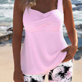 Ecaterina – Tankini cu pantaloni scurți cu flori