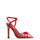 Scarlet Savannah 100 Hand-Crocheted Polished Goat Leather