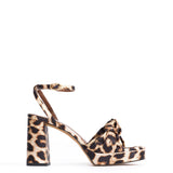 Aliza 85 Platform Sandals with Leopard Print