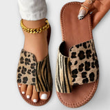 Liliana – Sandale slide cu animal print