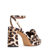 Aliza 85 Platform Sandals with Leopard Print