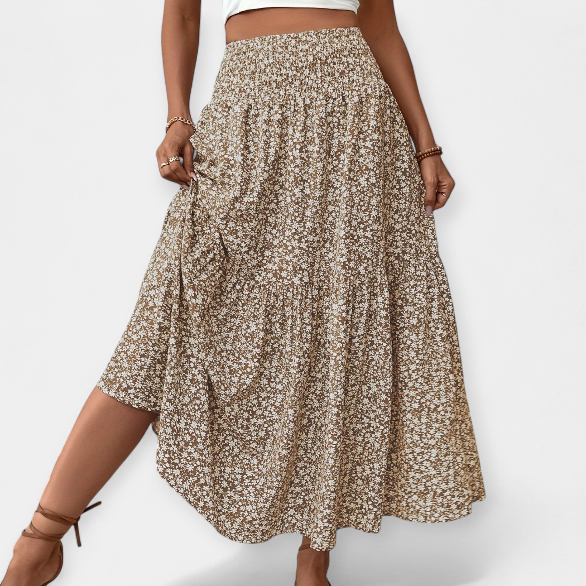 Valentina | Flower Print Skirt