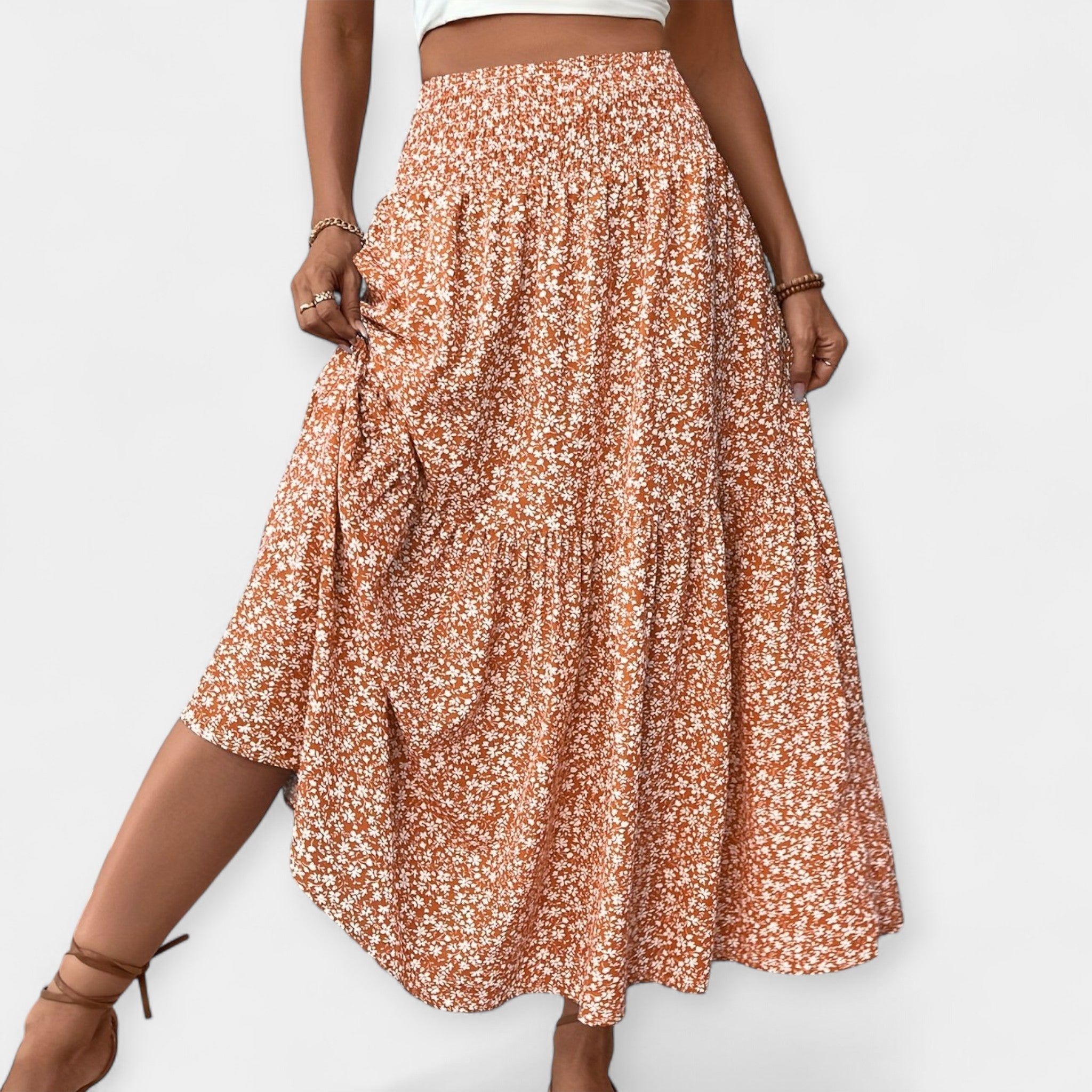 Valentina | Flower Print Skirt