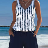 Petronela – Costum de baie casual cu imprimeu