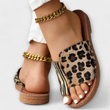 Liliana – Sandale slide cu animal print