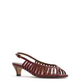 Carminho 40 Stiletto Shiny Leather in Garnet