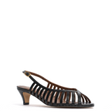 Carminho 40 Stiletto Black Shiny Leather Heels
