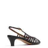 Carminho 40 Stiletto Black Shiny Leather Heels