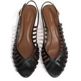 Carminho 40 Stiletto Black Shiny Leather Heels
