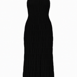 Cătălina – Rochie maxi neagră halter