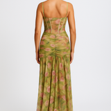 Elisabeta – Rochie maxi cu model floral elegant