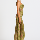 Elisabeta – Rochie maxi cu model floral elegant