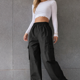 Retro Streetwear Women's Oversized Cargo Pants