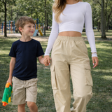 Retro Streetwear Women's Oversized Cargo Pants