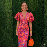 Tora™ - Vestido con mangas plisadas