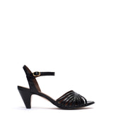 Hermine 50 Stiletto Shiny Black Heels