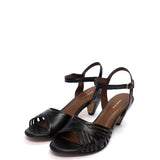 Hermine 50 Stiletto Shiny Black Heels