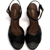 Hermine 50 Stiletto Shiny Black Heels