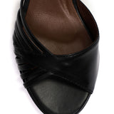 Hermine 50 Stiletto Shiny Black Heels