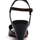 Hermine 50 Stiletto Shiny Black Heels