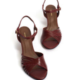 Hermine 50 Stiletto Glossy Red Heels