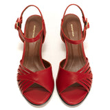 Hermine 50 Stiletto Shiny Red Patent Heels