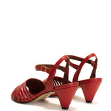 Hermine 50 Stiletto Shiny Red Patent Heels