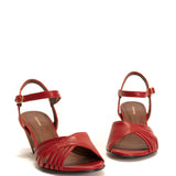 Hermine 50 Stiletto Shiny Red Patent Heels