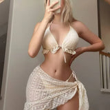 Lucia – Set de bikini din dantelă, trei piese