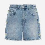SIDE HEART DENIM MOM SHORT PISTACHE - most-wanted.com