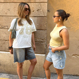SIDE HEART DENIM MOM SHORT PISTACHE - most-wanted.com