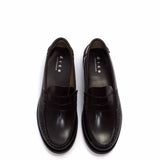 Dico Polished Bordeaux Penny Loafers