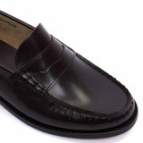 Dico Polished Bordeaux Penny Loafers