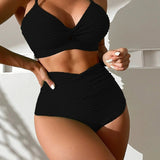 Paula – Set bikini cu talie înaltă