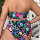 Lavinia – Set Bikini Tropical pentru Mărimi Mari