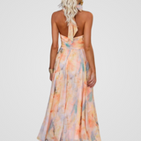Roberta – Rochie midi cu imprimeu floral delicat