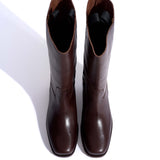 Tarisha Soft Veggie Mink Plush Calf - Coffee Brown
