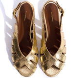 Sophie 20 Gold Metal Goat with Cracks