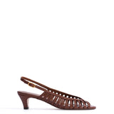Carminho 40 Stiletto Glossy Chocolate Heels