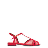 Therese 20 Sparkling Sheep Slippers with Ruby Red Netting
