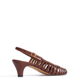 Carminho 40 Stiletto Glossy Chocolate Heels
